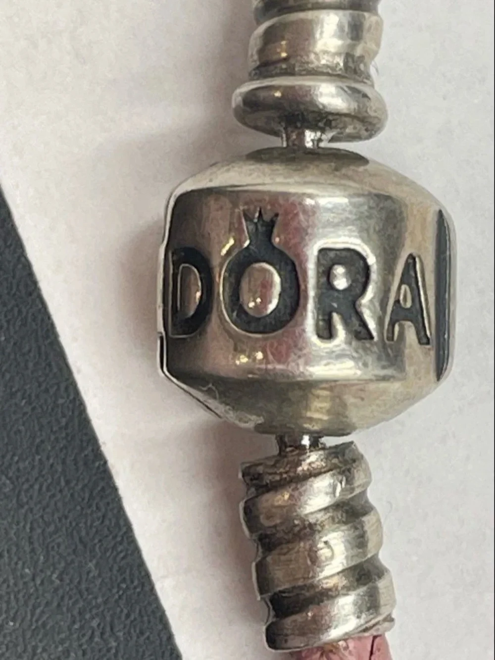 PANDORA Sterling Silver Heart Charms Bracelet